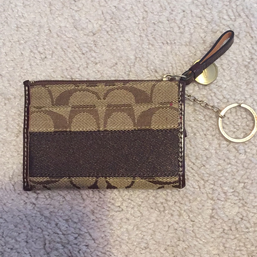 Coach mini wallet- used ONCE